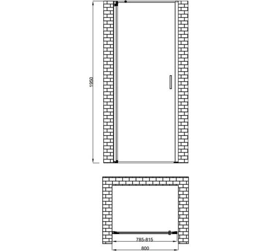 Душевая дверь Berges LEGOS LS-1 800 062020