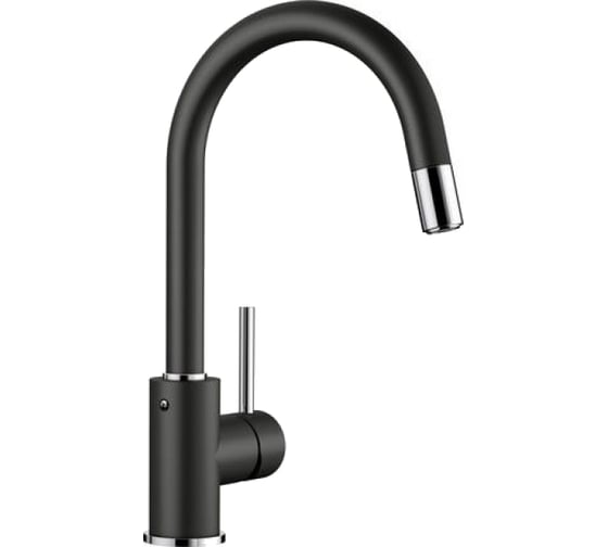Кухонный смеситель BLANCO MIDA-S SILGRANIT черный 526146