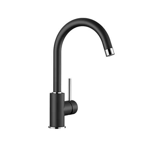 Кухонный смеситель BLANCO MIDA SILGRANIT черный 526232