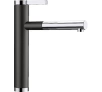 Кухонный смеситель BLANCO LINEE-S черный/хром 526171