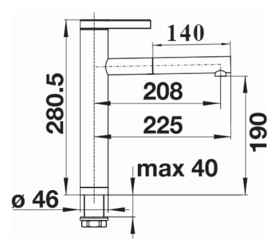 Кухонный смеситель BLANCO LINEE-S хром 517591