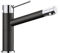 Кухонный смеситель BLANCO ALTA COMPACT хром/черный 526162