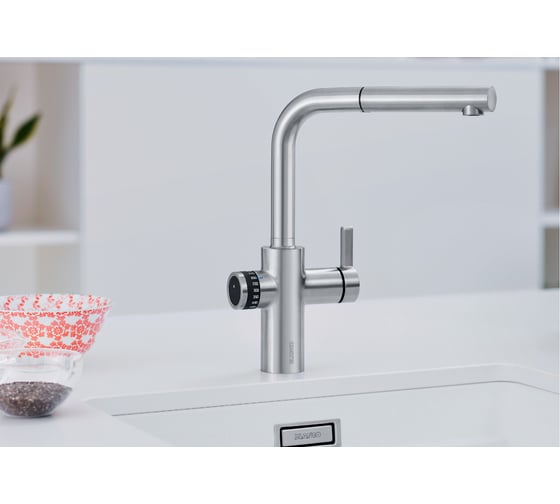Кухонный смеситель BLANCO EVOL-S Volume хром, рычаг справа 525210