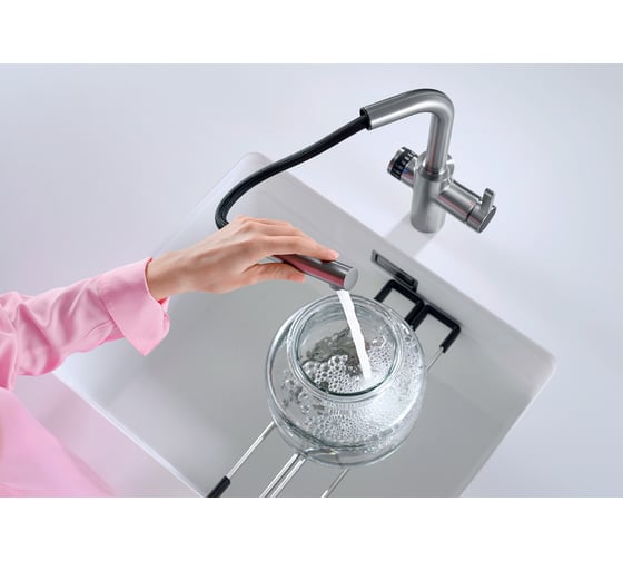 Кухонный смеситель BLANCO EVOL-S Volume хром, рычаг справа 525210