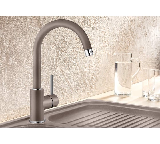 Кухонный смеситель BLANCO MIDA SILGRANIT кофе 524208