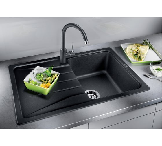 Кухонный смеситель BLANCO MIDA SILGRANIT темная скала 524209