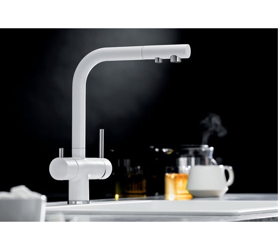Кухонный смеситель BLANCO FONTAS II SILGRANIT белый 525141