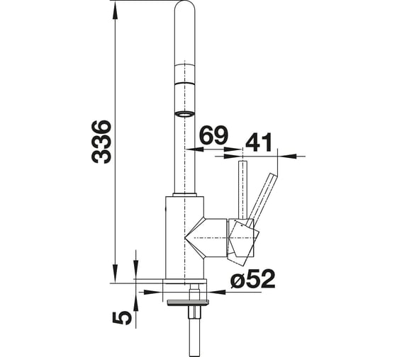 Кухонный смеситель BLANCO MIDA-S SILGRANIT серый беж 521460