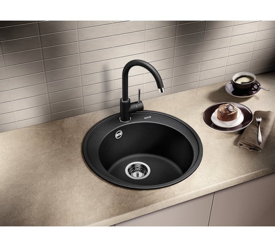 Кухонный смеситель BLANCO MIDA SILGRANIT антрацит 524202