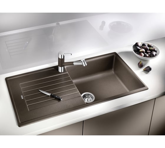 Кухонный смеситель BLANCO TIVO-S SILGRANIT хром/кофе 517618