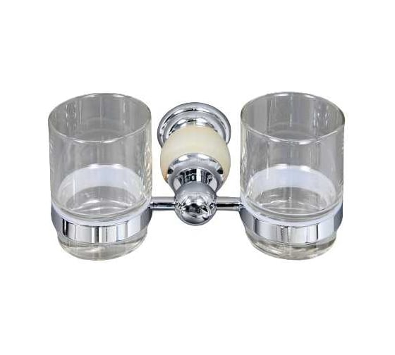 Держатель со стаканом Elvan двойной, хром 86814CT