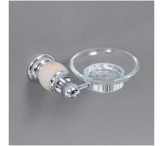 Стеклянная подвесная мыльница Elvan 86805CT