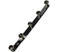 Планка с 5 крючками Elvan 3367-5GP зеркальные вставки, хром, золото G3367-5