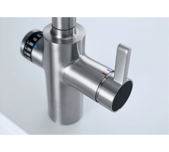 Кухонный смеситель BLANCO EVOL-S Volume нержавеющая сталь EVOL-S UltraResist рычаг справа 525211