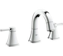 Смеситель для раковины Grohe Grandera на 3 отверстия, низкий излив 20417000