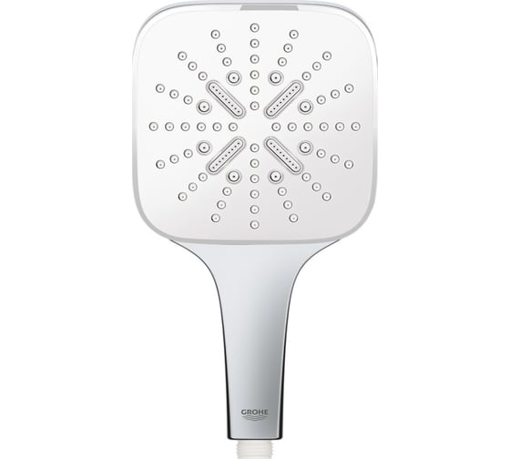 Ручной душ Grohe RainShower SmartActive Cube 130 3 режима струи, 9.5 л/мин, белая луна 26582LS0