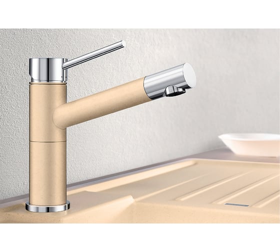 Кухонный смеситель BLANCO ALTA Compact хром/жасмин 515318