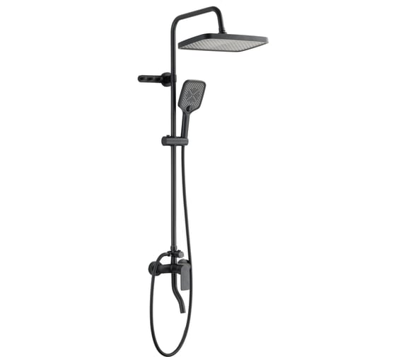 Душевая система со смесителем ESKO Line черная EL_ST2000Black