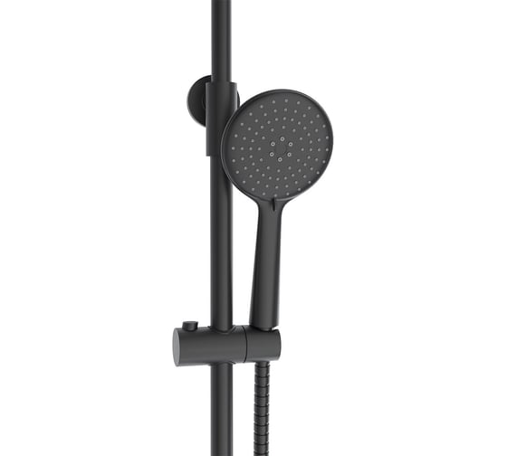 Душевая система со смесителем с длинным изливом ESKO Line черный EL_ST31Black