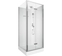 Душевая кабина Cerutti SPA BELLA-901T без крыши, профиль хром, стекло прозрачное 9094