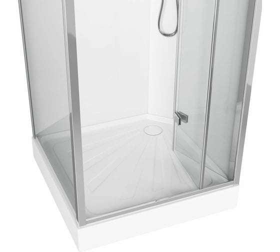 Душевая кабина Cerutti SPA BELLA-901T без крыши, профиль хром, стекло прозрачное 9094