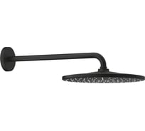 Верхний душ с душевым кронштейном Grohe 22121KF0 Rainshower Mono 310, 1 режим струи, фантомный чёрный 00000137281