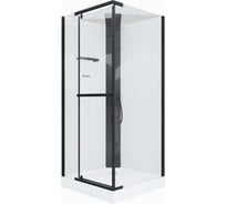 Душевая кабина Cerutti SPA MiMi-901B 90x90 см поддон, профиль черный, стекла прозрачные 9293