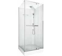 Душевая кабина Cerutti SPA MiMi-901T 90x90см без крыши, профиль хром, стекло прозрачное 9096