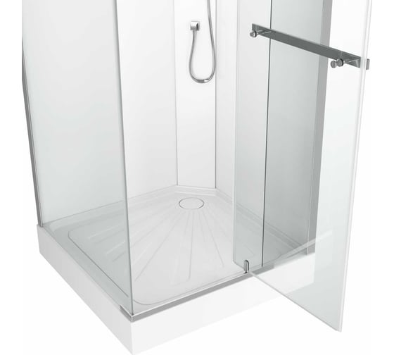 Душевая кабина Cerutti SPA MiMi-901T 90x90см без крыши, профиль хром, стекло прозрачное 9096
