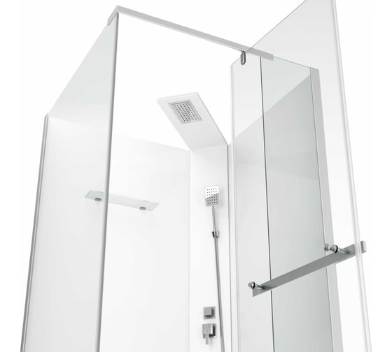 Душевая кабина Cerutti SPA MiMi-901T 90x90см без крыши, профиль хром, стекло прозрачное 9096