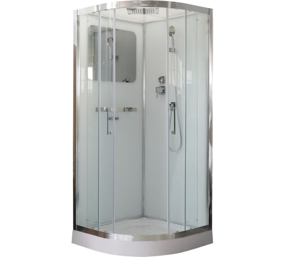 Душевая кабина Cerutti SPA VIVA-91 90x90 низкий поддон, профиль хром стекло прозрачное 8556