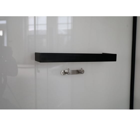 Душевая кабина Cerutti SPA VIVA-101B 100x100 см низкий поддон, профиль черный, стекло прозрачное 8555