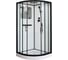 Душевая кабина Cerutti SPA VIVA-101B 100x100 см низкий поддон, профиль черный, стекло прозрачное 8555 1