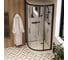 Душевая кабина Cerutti SPA VIVA-101B 100x100 см низкий поддон, профиль черный, стекло прозрачное 8555 6
