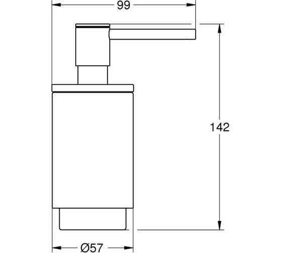 Дозатор жидкого мыла Grohe 41218KF0 Selection, фантомный чёрный 00000136015