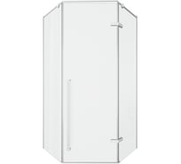 Душевое ограждение Cerutti SPA C2AW 100x100 см без поддона, профиль белый, стекло прозрачное 9206