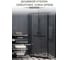 Душевое ограждение Cerutti SPA CHIKA-ZP91B 90x90x195 см без поддона, профиль черный, стекло прозрачное 8551 4