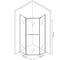 Душевое ограждение Cerutti SPA CHIKA-ZP91B 90x90x195 см без поддона, профиль черный, стекло прозрачное 8551 5