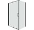 Душевое ограждение Cerutti SPA PREMIATA-B120-8 90x120 см без поддона, профиль черный, стекло прозрачное 9418 1