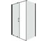 Душевое ограждение Cerutti SPA PREMIATA-B120-8 90x120 см без поддона, профиль черный, стекло прозрачное 9418 2