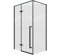 Душевой уголок Cerutti SPA C1A 120x90 см без поддона, стекло прозрачное, профиль черный 8711