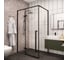 Душевой уголок Cerutti SPA C1A 120x90 см без поддона, стекло прозрачное, профиль черный 8711 4