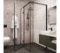 Душевой уголок Cerutti SPA C1A 120x90 см без поддона, стекло прозрачное, профиль черный 8711 5