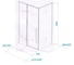 Душевой уголок Cerutti SPA C1A 120x90 см без поддона, стекло прозрачное, профиль черный 8711 11