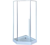 Душевой уголок Cerutti SPA C3AW 900x900 см без поддона, профиль белый, стекло прозрачное 8776