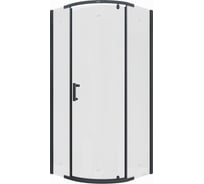 Душевой уголок Cerutti SPA KORRA-Z90B 90x90см без поддона профиль черный стекло прозрачное 9221