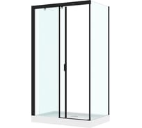 Душевой уголок Cerutti SPA Marbella-120B-L 120x80 без поддона, профиль черный, стекло прозрачное 7909