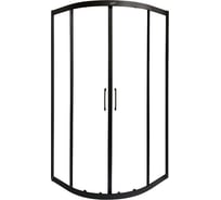 Душевой уголок Cerutti SPA VIVA-100B 100x100 без поддона профиль черный стекло прозрачное 8412
