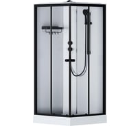 Душевая кабина AM.PM X-Joy Square 90x90, профиль матовый черный, стекло прозрачное W94C-403-090BT