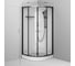 Душевая кабина AM.PM X-Joy 90x90, 1/4 круга, профиль матовый черный, стекло прозрачное W94C-401-090BT 9